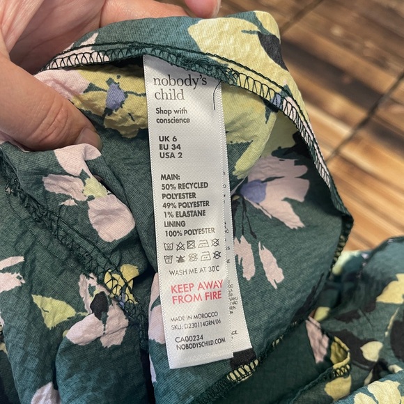 Nobody’s Child Women’s Vienna Floral Mini Dress Size 2 - Picture 11 of 11